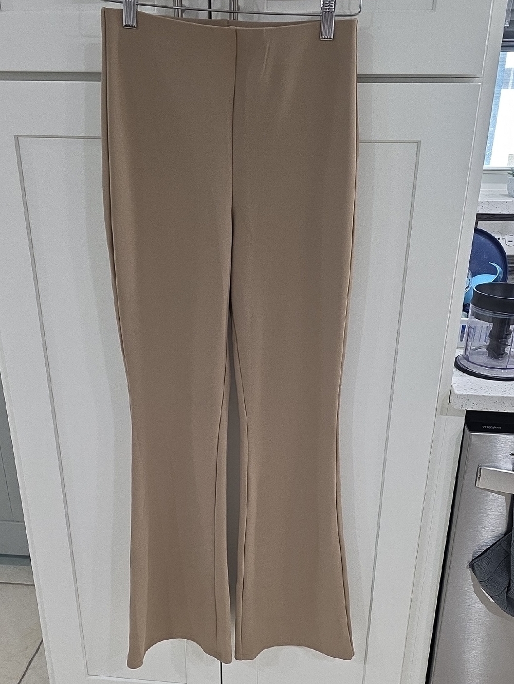 H&M Taupe Stretch Flare Pants